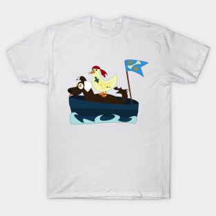 Dog sailor and duck pirate T-Shirt